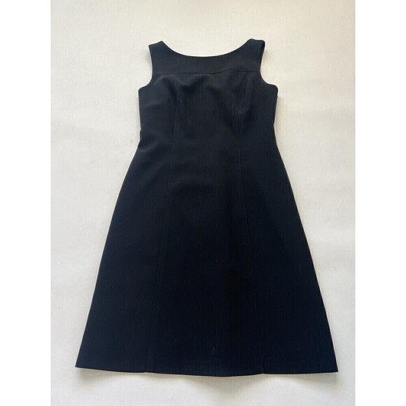 Tahari Dress Y2K 90’s Slim Scoop Neck Size 2 90’s Slim Pencil F65 - Picture 1 of 8
